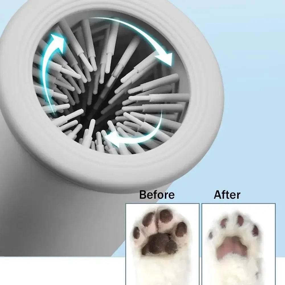 Electric Automatic Dog Paw Cleaner and Massager with USB Charging for Small, Medium, and Large Dogs