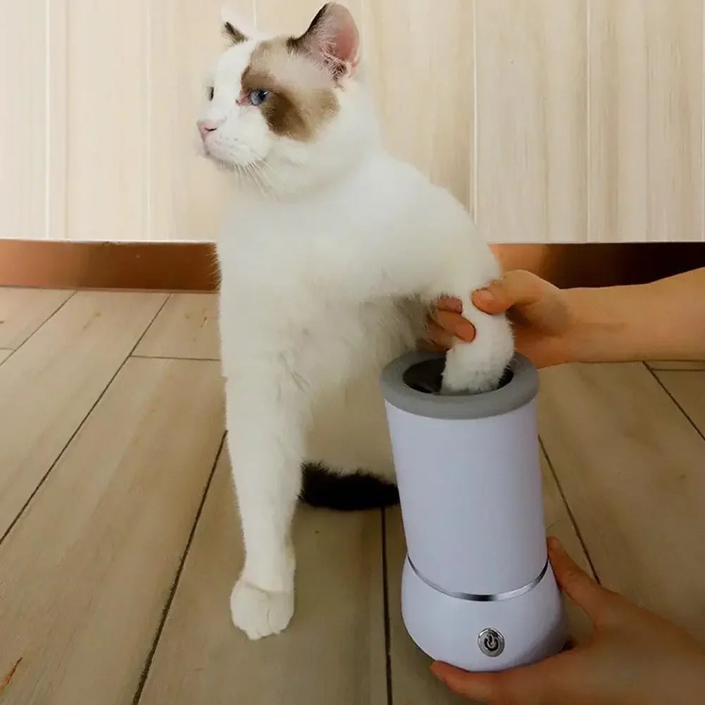 Electric Automatic Dog Paw Cleaner and Massager with USB Charging for Small, Medium, and Large Dogs
